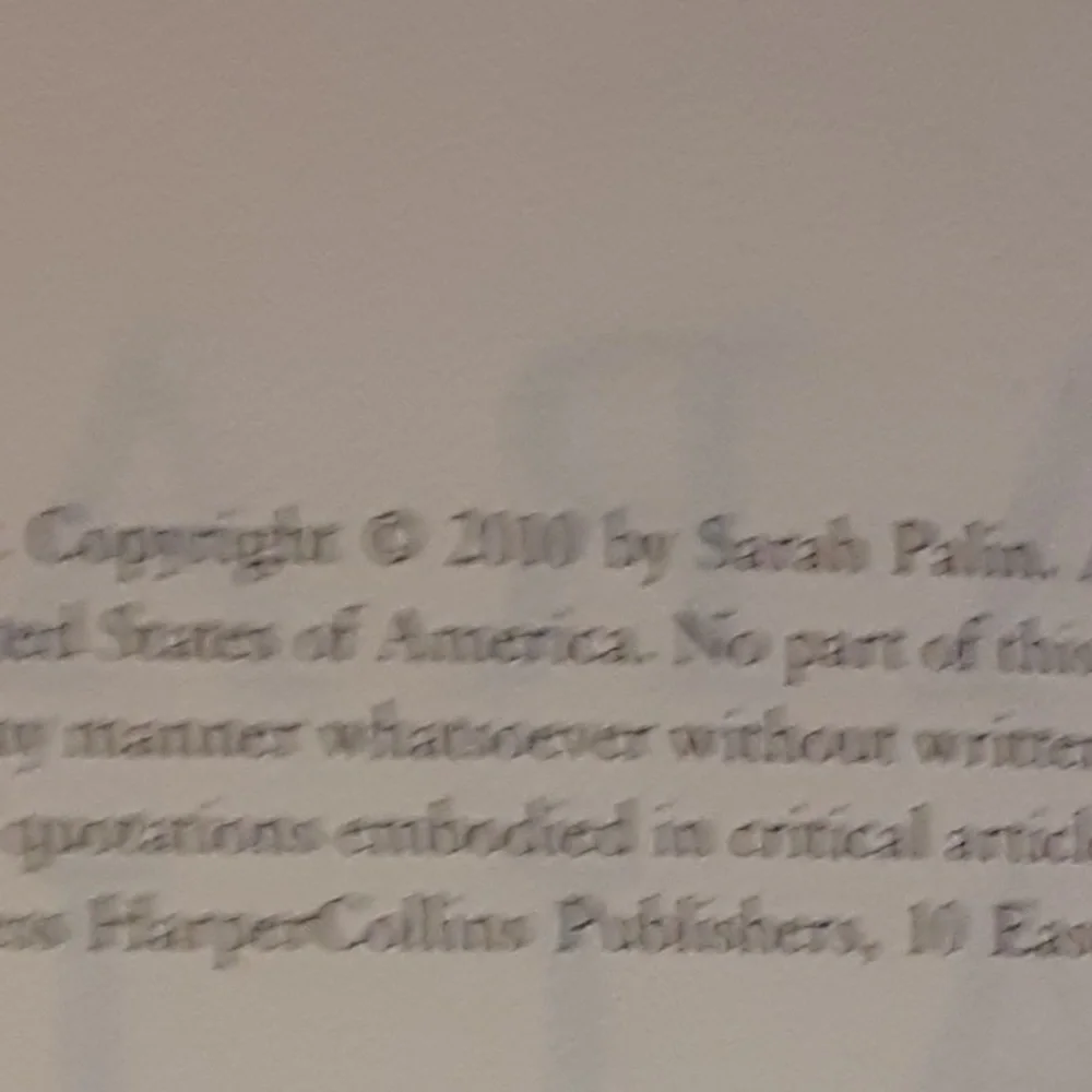 America By Heart, Reflections on Family, Faith and Flag, by Sarah Palin Book